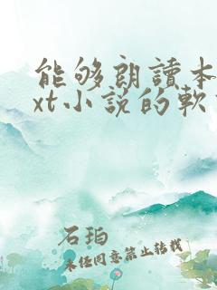 能够朗读本地txt小说的软件