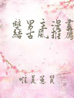 双男主漫画已完结古风推荐