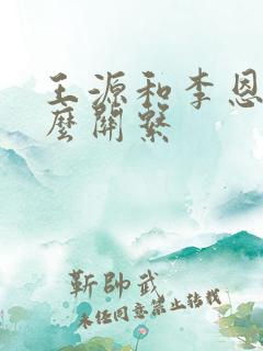 王源和李恩童什么关系