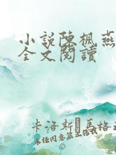 小说陈枫燕清羽全文阅读
