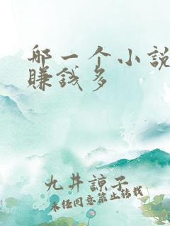 哪一个小说软件赚钱多