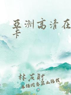 亚洲高清在线不卡