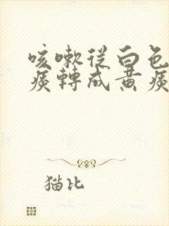 咳嗽从白色泡沫痰转成黄痰