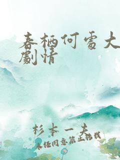春栖何处大结局剧情