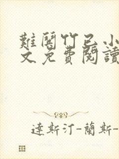 难哄竹已小说原文免费阅读