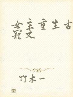 女主重生古言甜宠文
