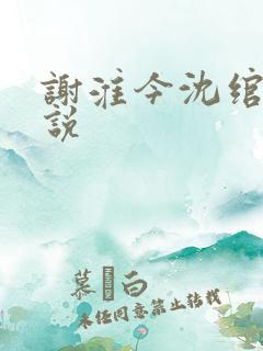 谢淮今沈绾宁小说 谢淮今沈绾宁小说