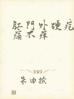 肛门外硬疙瘩不痛不痒