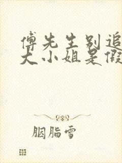 傅先生别追了,大小姐是假的