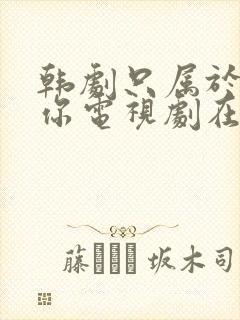 韩剧只属于我的你电视剧在线观看