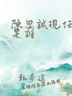 陈思诚现任妻子是谁