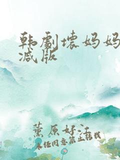 韩剧坏妈妈无删减版