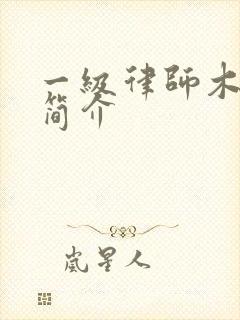 一级律师木苏里简介