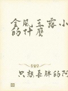 金风玉露小说讲的什么