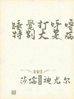 睡觉打呼噜声音特别大是病吗