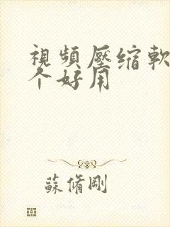 视频压缩软件那个好用