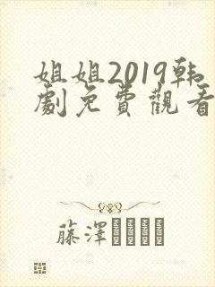 姐姐2019韩剧免费观看全集在线