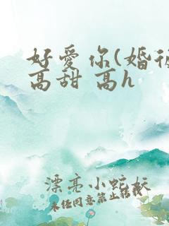 好爱你(婚后 高甜 高h