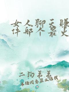 女人聊天赚钱软件哪个最火