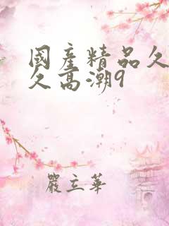 国产精品久久久久高潮9