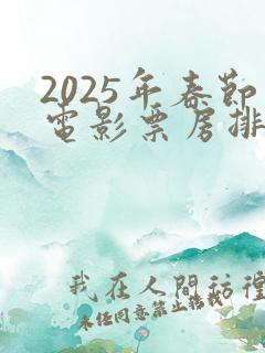 2025年春节电影票房排行榜
