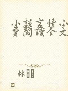 小说言情小说免费阅读全文