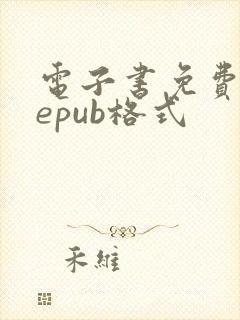 电子书免费下载epub格式