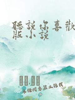 听说你喜欢我原版小说