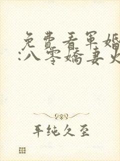 免费看军婚撩人:八零娇妻火辣辣