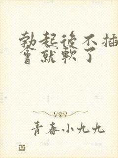 勃起后不插入一会就软了