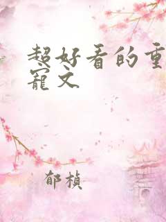 超好看的重生甜宠文