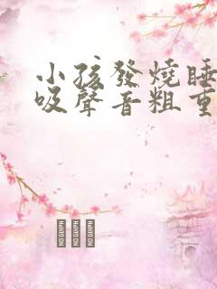小孩发烧睡觉呼吸声音粗重呼哧呼哧的