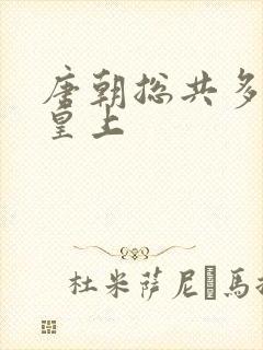 唐朝总共多少位皇上