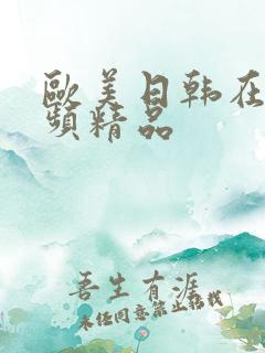欧美日韩在线视频精品