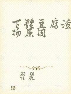 下体豆腐渣分泌物原因
