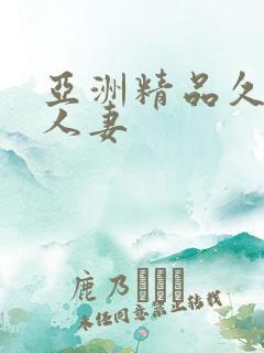 亚洲精品久久久人妻