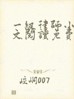 一级律师小说全文阅读免费