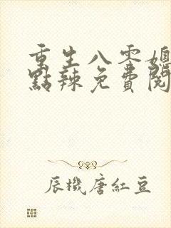 重生八零媳妇有点辣免费阅读全文