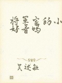 将军家的小娘子好看吗