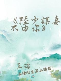 《陆少谋妻:婚不由你》
