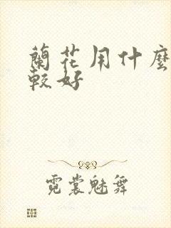 兰花用什么肥比较好