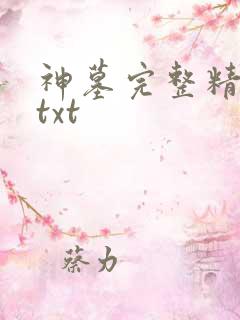 神墓完整精校版txt