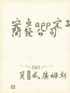 安卓app定制开发公司