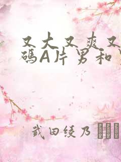 又大又爽又黄无码A片男和男