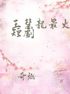 王慧龙最火十部短剧