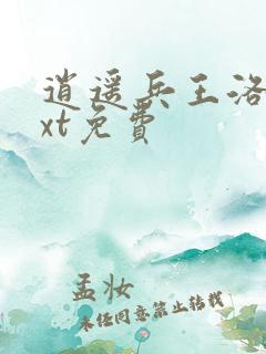 逍遥兵王洛天txt免费