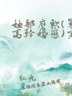 她那么软(军婚高干婚恋)完结