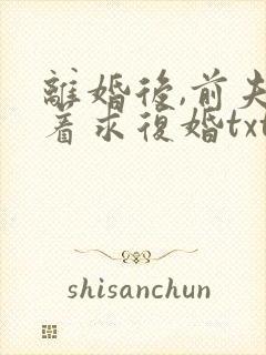 离婚后,前夫哭着求复婚txt免费完整版
