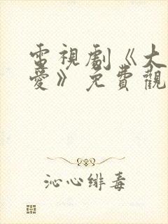 电视剧《大约是爱》免费观看全集