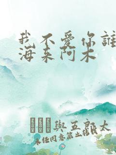 我不爱你谁爱你海来阿木